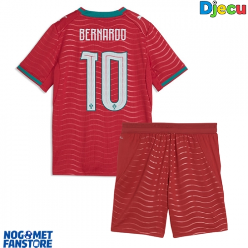 Portugal Bernardo Silva #10 Domaci Dres za djecu SP 2026 Kratak Rukav (+ Kratke hlače)